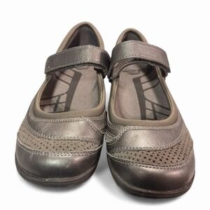 ABEO Smart System Gray Mesh Leather Mary Jane Shoes Women  8